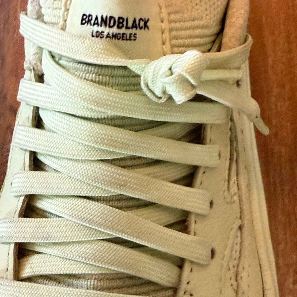 Brandblack Lime Saga Mix-Media Sneakers